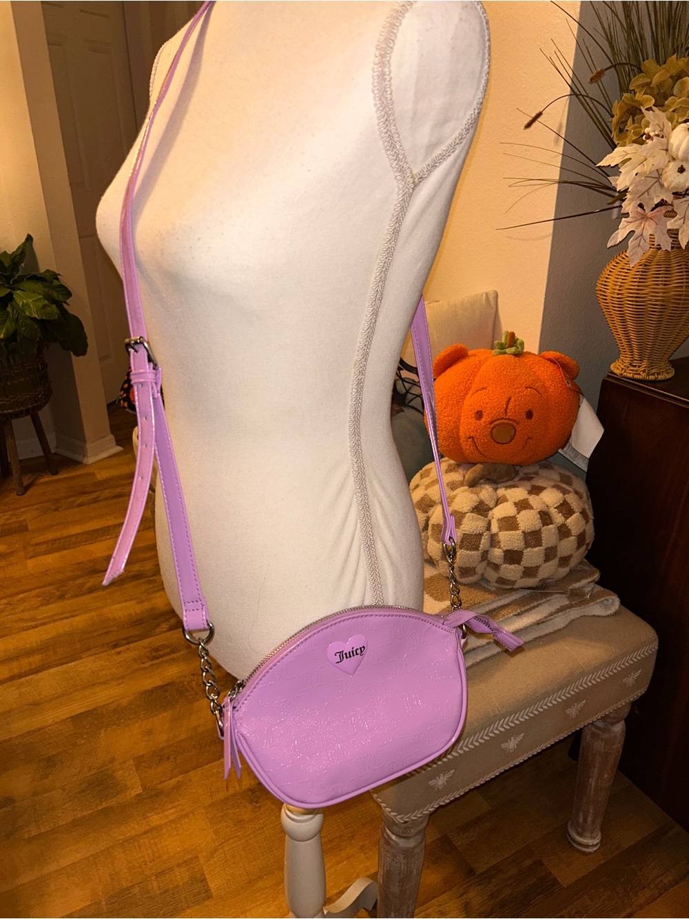 Juicy Couture Lilac Patent Crossbody Bag